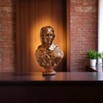 Uniquely Med Florence Nightingale Copper-Plated Decorative Statue,Bust Figurine, Classical Style Sculpture