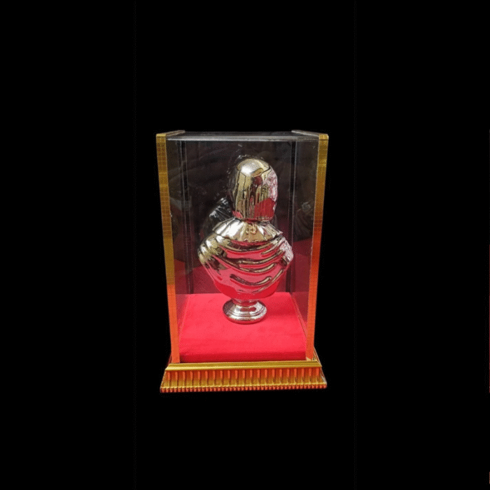 Uniquely Med Florence Nightingale Silver-Plated Decorative Sculpture,Bust Figurine, Classical Style Sculpture - Image 4