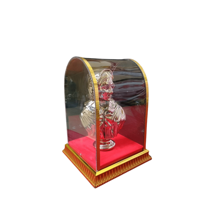 Antique Silver Finish FLORENCE NIGHTINGALE with Acrylic Box Case (Round) - Image 3