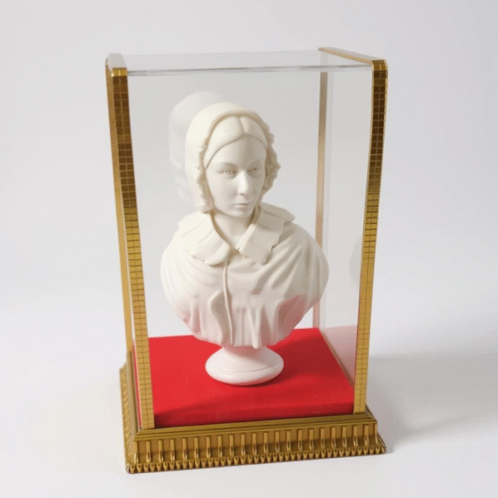 Uniquely Med Florence Nightingale White/Marbel Finish Decorative Statue,Bust,Figurine, Classical Style Sculpture - Image 1