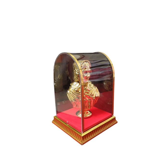 Gold Plated Finish FLORENCE NIGHTINGALE with Acrylic Box Case (Round) - Image 2