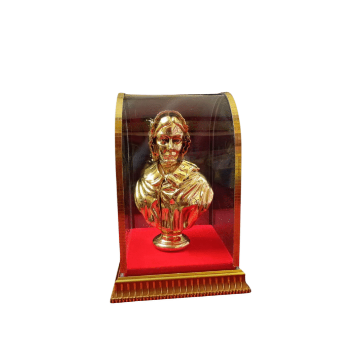 Gold Plated Finish FLORENCE NIGHTINGALE with Acrylic Box Case (Round) - Image 1