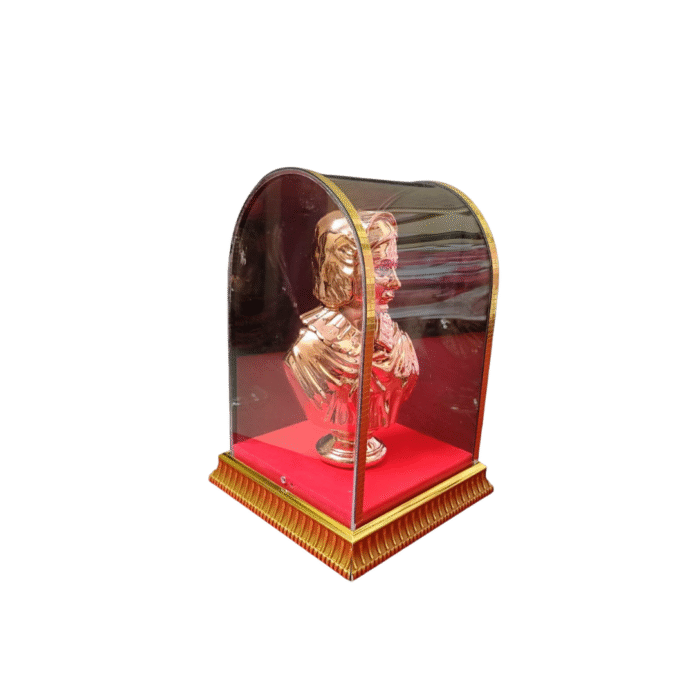 Copper Finish FLORENCE NIGHTINGALE with Acrylic Box Case (Round) - Image 2