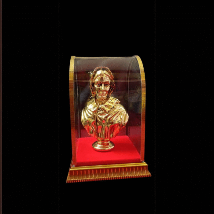 Uniquely Med Florence Nightingale Gold-Plated Decorative Bust Figurine, Classical Style Sculpture - Image 3