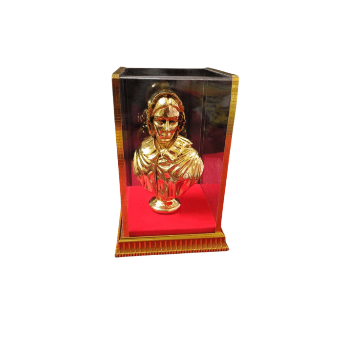 Gold Plated Finish FLORENCE NIGHTINGALE with Acrylic Box Case (Square) - Image 1