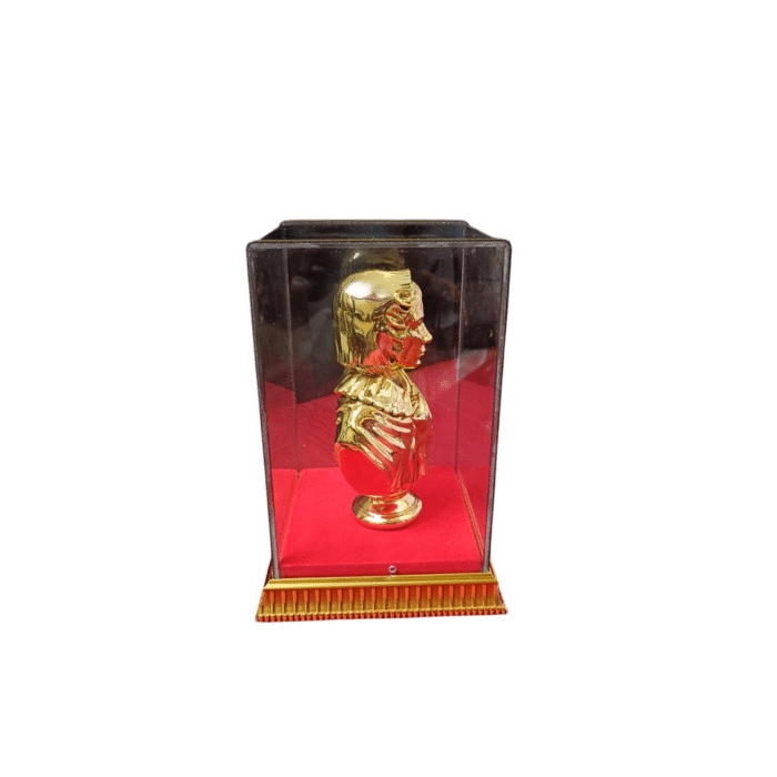 Gold Plated Finish FLORENCE NIGHTINGALE with Acrylic Box Case (Square) - Image 4