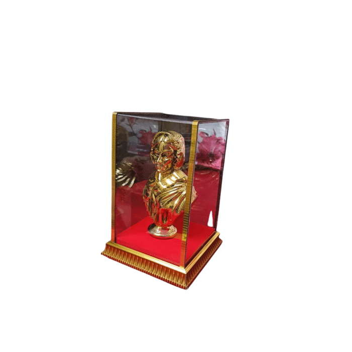 Gold Plated Finish FLORENCE NIGHTINGALE with Acrylic Box Case (Square) - Image 3